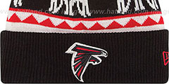 Falcons THE-MOOSER Knit Beanie Hat by New Era - 2nd View