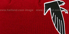 Falcons XL-LOGO BEANIE Red by Mitchell and Ness - 2nd View