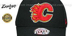 Flames SHOOTOUT Black Fitted Hat by Zephyr - 2nd View