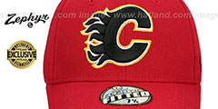 Flames SHOOTOUT Red Fitted Hat by Zephyr - 2nd View