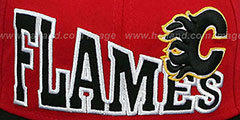 Flames STOKED SNAPBACK Red-Black Hat by New Era - 2nd View