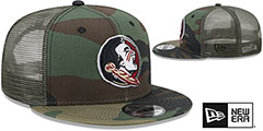 Florida State ARMY CAMO TRUCKER Hat by New Era - 2nd View