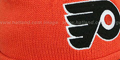 Flyers XL-LOGO BEANIE Orange by Mitchell and Ness - 2nd View