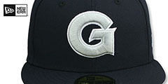 Georgetown NCAA TEAM-BASIC Navy Fitted Hat by New Era - 2nd View