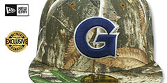 Georgetown NCAA TEAM-BASIC Realtree Camo Fitted Hat by New Era - 2nd View