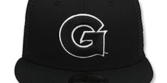 Georgetown TEAM-BASIC TRUCKER Black-White Fitted Hat by New Era - 2nd View