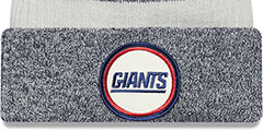 Giants 2022 NFL THROWBACK SIDELINE Knit Beanie Hat by New Era - 2nd View