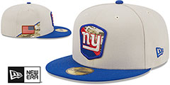 Giants 2023 SALUTE-TO-SERVICE Stone-Blue Fitted Hat by New Era - 2nd View