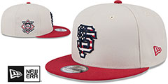 Giants 2024 JULY 4TH STARS N STRIPES SNAPBACK Hat by New Era - 2nd View