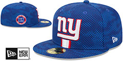 Giants 2024 NFL SIDELINE Royal Fitted Hat by New Era - 2nd View