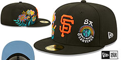 Giants GROOVY Black Fitted Hat by New Era - 2nd View