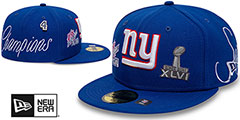 Giants HISTORIC CHAMPIONS Royal Fitted Hat by New Era - 2nd View