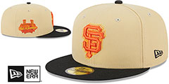 Giants ILLUSION SIDE-PATCH Gold-Black Fitted Hat by New Era - 2nd View