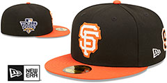 Giants LETTERMAN SIDE-PATCH Fitted Hat by New Era - 2nd View