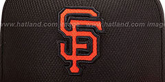 Giants MLB DIAMOND ERA 59FIFTY Black-Orange BP Hat by New Era - 2nd View