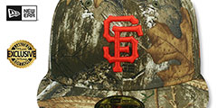 Giants MLB TEAM-BASIC Realtree Camo Fitted Hat by New Era - 2nd View