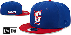 Giants NFL LIGATURE SNAPBACK Royal-Red Hat by New Era - 2nd View