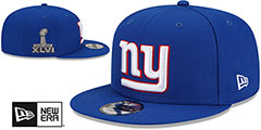 Giants SUPER BOWL XLVI SIDE-PATCH SNAPBACK Hat by New Era - 2nd View