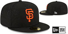 Giants SWIRL Black Fitted Hat by New Era - 2nd View