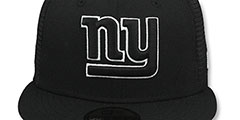 Giants TEAM-BASIC TRUCKER Black-White Fitted Hat by New Era - 2nd View