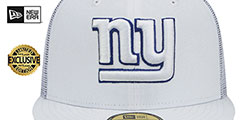 Giants TEAM-BASIC TRUCKER White Fitted Hat by New Era - 2nd View