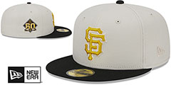 Giants TWO-TONE STONE Fitted Hat by New Era - 2nd View