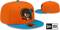 GreenJackets COPA Orange-Blue Fitted Hat by New Era - 2nd View