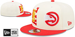 Hawks 2022 NBA DOUBLE WHAMMY DRAFT SNAPBACK Hat by New Era - 2nd View