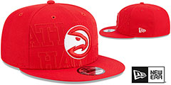 Hawks 2023 NBA DRAFT SNAPBACK Red Hat by New Era - 2nd View