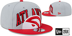 Hawks 2023 TIP OFF SNAPBACK Grey-Red Hat by New Era - 2nd View