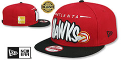 Hawks 2T HW DOPETASTIC SNAPBACK Red-Black Hat by New Era - 2nd View