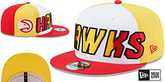 Hawks COLOR BLOCK BACK HALF SNAPBACK Hat by New Era - 2nd View