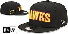 Hawks STATEMENT SNAPBACK Black Hat by New Era - 2nd View