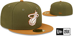 Heat 2T COLOR PACK Olive-Tan Fitted Hat by New Era - 2nd View