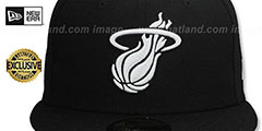 Heat BLACKDANA BOTTOM Black-White Fitted Hat by New Era - 2nd View