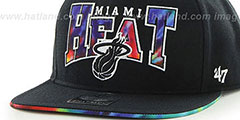 Heat CANNED-HEAT SNAPBACK Black Hat by Twins 47 Brand - 2nd View