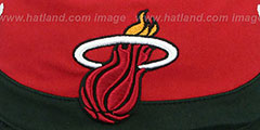 Heat COLOR-BLOCK BUCKET Gold-Red-Black Hat by Mitchell and Ness - 2nd View