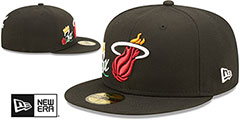 Heat CROWN CHAMPS Black Fitted Hat by New Era - 2nd View