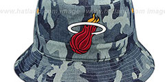 Heat DENIM-CAMO BUCKET Blue Hat by Mitchell and Ness - 2nd View