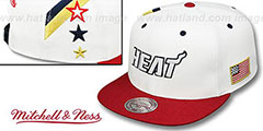 Heat INDEPENDENCE SNAPBACK Hat by Mitchell and Ness - 2nd View