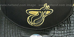 Heat JULIGUNK STRAPBACK Black-Gold Hat by Twins 47 Brand - 2nd View