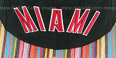 Heat NATIVE-STRIPE SNAPBACK Black Hat by Mitchell and Ness - 2nd View