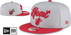 Heat ROPE STITCH DRAFT SNAPBACK Grey-Red Hat by New Era - 2nd View