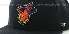 Heat SHAKEDOWN Black Fitted Hat by 47 Brand - 2nd View