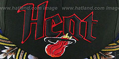 Heat STAIN GLASS SNAPBACK Black Hat by New Era - 2nd View