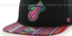 Heat THE-DUDE SNAPBACK Black-Pink Hat by Twins 47 Brand - 2nd View