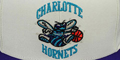 Hornets CREAMTOP STRAPBACK Hat by Mitchell and Ness - 2nd View