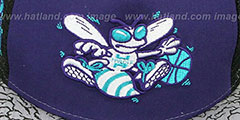 Hornets ELEPHANT-HOOK STRAPBACK Hat by New Era - 2nd View