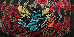 Hornets FLORAL CHAIN SNAPBACK Hat by New Era - 2nd View