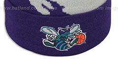 Hornets PAINTBRUSH BEANIE by Mitchell and Ness - 2nd View